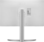 LG 27UP650K-W 27-inch Ultrafine 4K UHD (3840 x 2160) IPS Computer Monitor  60Hz  5ms  DisplayHDR 400  Reader Mode  Flicker Safe  HDMI  DisplayPort  Tilt/Height/Pivot Adjustable Stand  White
