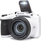 Kodak PIXPRO AZ405-WH 20MP Digital Camera 40X Optical Zoom 24mm Wide Angle Lens Optical Image Stabilization 1080P Full HD Video 3" LCD Vlogging Camera (White)  Full Frame