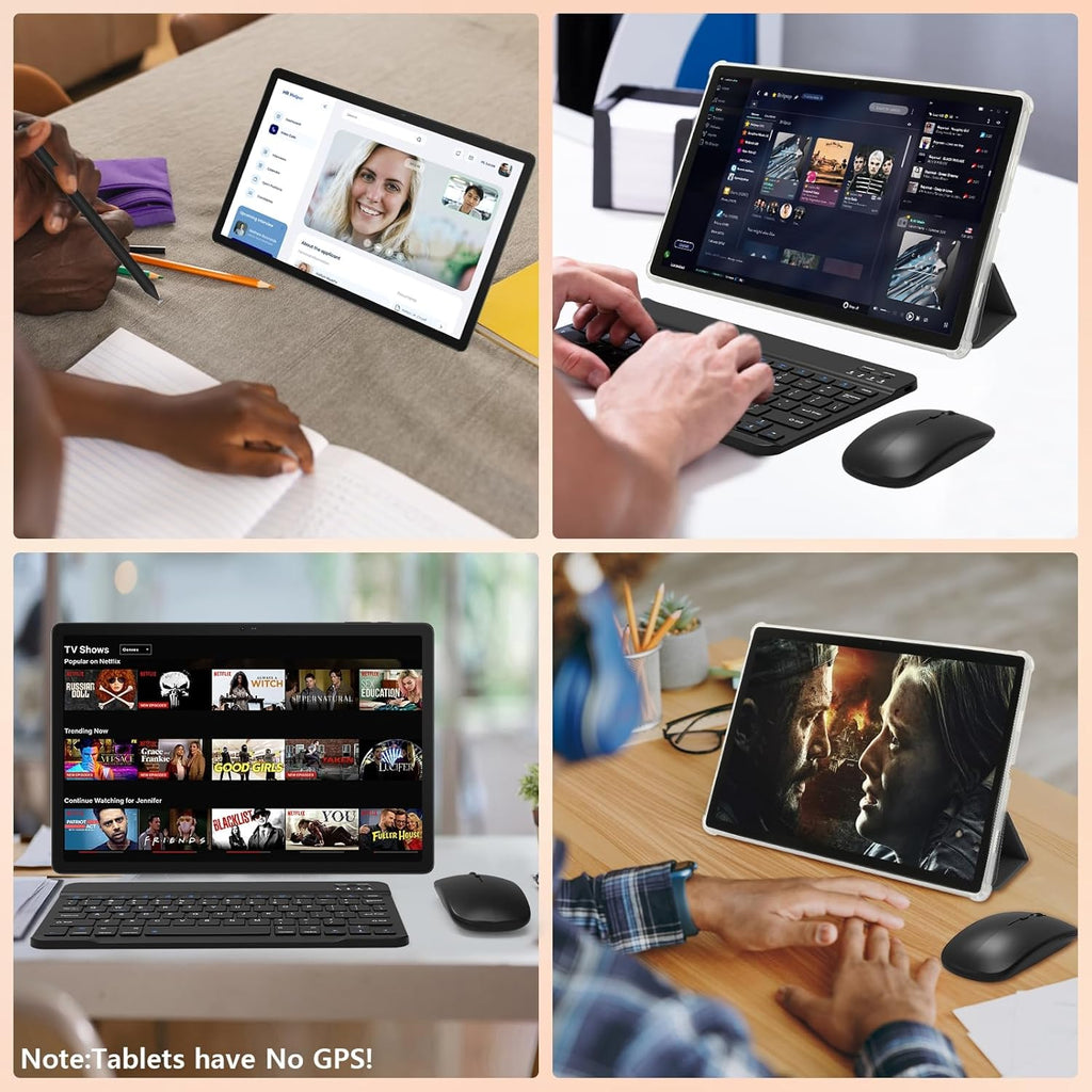 Tablet｜14 inch Android 16 Tablet｜30GB RAM 256GB ROM｜1920 * 1200 IPS FHD｜10000mAh 30W Fast Charging｜Octa-core Processor｜Wi-Fi 6, BT 5.4｜Dual Camera with Keyboard｜Mouse｜Stylus｜Case｜Headphone