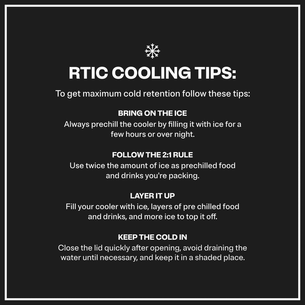 RTIC Ultra-Tough Cooler Hard Insulated Portable Ice Chest Box for Beach, Drink, Beverage, Camping, Picnic, Fishing, Boat, Barbecue