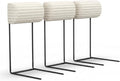 CAMMOO Couch Headrest Extender, Ergonomic Neck & Head Support for Legless Low Back Sofa, Sturdy Fixed-Height Metal Frame Sofa Backrest Extender, Fits Boneless Couch Under 28.5" (3 Pack, Beige)