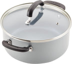 Farberware EcoAdvantage Ceramic Nonstick Cookware/Pots and Pans Set, 13 Piece - Gray