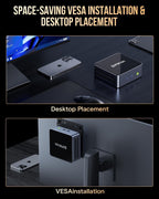 GMKtec Mini PC with Intel Core i7-1185G7 Processor (Up to 4.8 GHz) 16GB DDR4 1TB SSD NIC i226V RJ45 2.5G Iris Xe Graphics USB4.0 Desktop Mini Computers WiFi 6  BT 5.2/ DP  HDMI M2