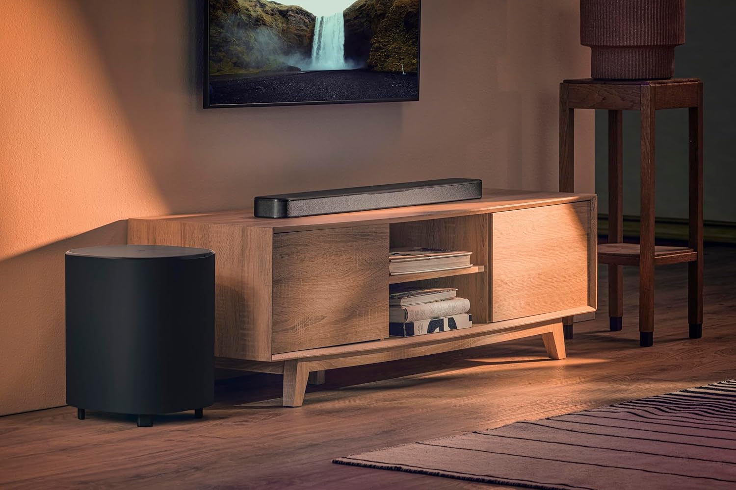 JBL Bar 500MK2-5.1 Channel soundbar System with Dolby Atmos  MultiBeam 3.0 & PureVoice 2.0  750W with 10" Sub  Easy Sound Calibration  and Works with Voice Assistant-Enabled Speakers (Black)