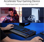 ASUS ROG Rapture GT6 (2PK) AX10000 Tri-Band WiFi 6 Gaming Mesh System  Covers up to 5 800 sq ft  2.5 Gbps Port  Triple-Level Game Acceleration  UNII 4  Free Lifetime Internet Security  Moonlight White