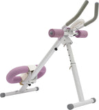 Ab Machine Ab Workout Equipment Adjustable Abdominal Trainer Whole Body Exercise Machine Stomach Waist Cruncher Core Toner Leg Thighs Buttocks Shaper Foldable Home Gym Equipment