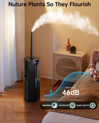 5Gal Humidifiers for Bedroom Large Room up to 2800ft², APP/Remote Control, 60H Supersized Cool Mist Humidifier with Auto 180°Mist Tube, 24H Timer, Top Fill Humidifiers for Home Office Plants