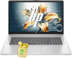 HP 17 Laptop  17.3" HD+ LED Anti-Glare Touchscreen Business Laptop Computer  Windows 11 Laptop 32GB RAM 1TB SSD  AMD Ryzen 5 Processor  AMD Radeon Graphics  Numeric Keypad  NLY Earphones  Silver
