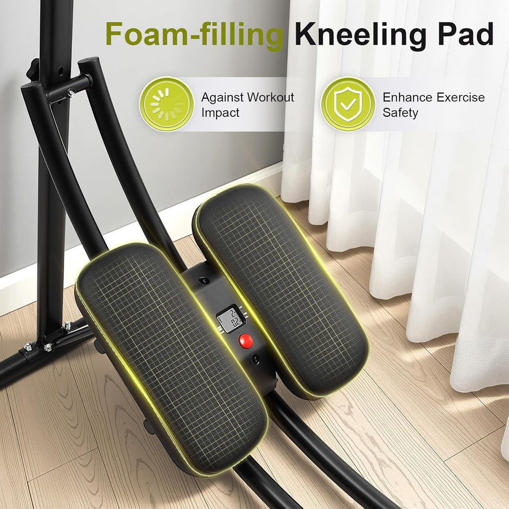 Ab Trainer Abdominal Workout Machine Shaper with LED Monitor Waist Cruncher Core Toner Workout Equipment for Women