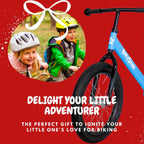 Bicystar 16 Inch Kids Balance Bike for 5-8 Year Old, No Pedals, Air Tires, Footrests, Adjustable Height for Big Boys, Girls