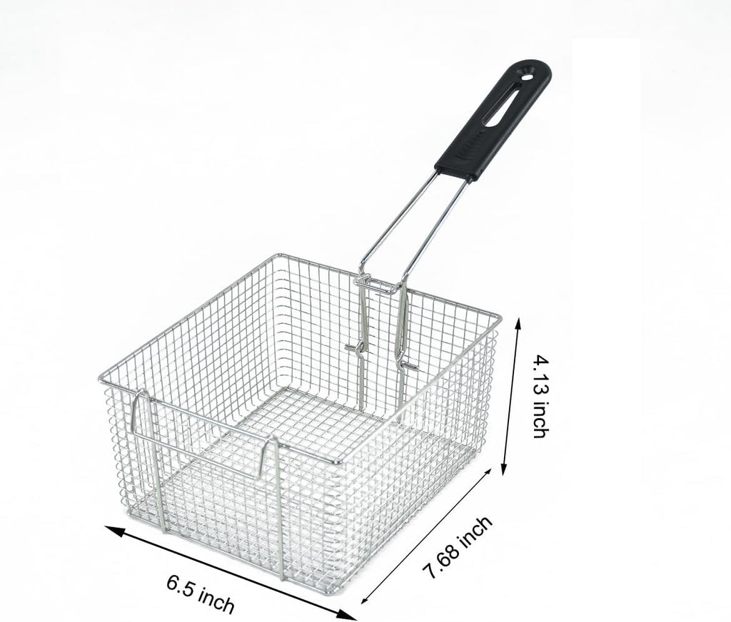 Electric Deep Fryer w/ 2 Baskets and Lids, 5000W 21.8L Electric Fryer Stainless Steel Temperature Control, Commercial Deep Fryer, Countertop Kitchen Frying Machine Fried Chicken Sausages 22.8QT