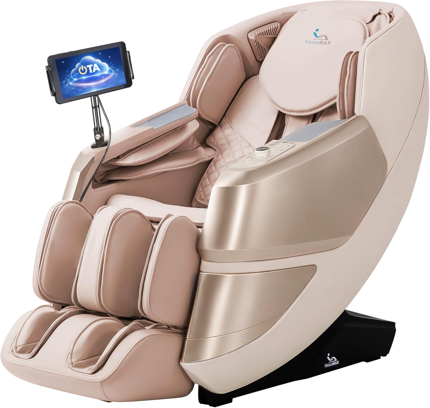 MassaMAX 2026 4D Massage Chair, Full Body Recliner with OTA Cloud Tech, Deep Yoga Stretch, 27 Auto Modes, 55" SL Track, APP & AI Voice Control, Auto Footrest, Zero Gravity, and Heating for Relaxation