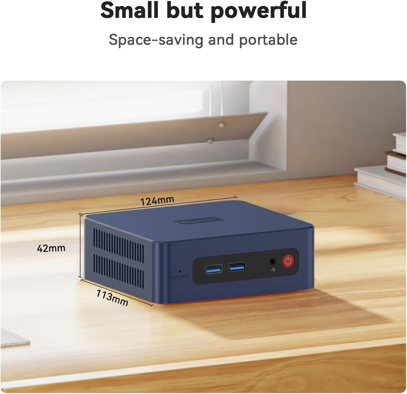 Beelink SER3 Mini PC  AMD Ryzen 3 3200U(14nm  2C/4T) up to 3.5GHz  Mini Gaming Computer 16GB DDR4 RAM 500GB PCIE3.0 X4 SSD  Micro PC 4K@60Hz Dual Display  Mini Computer WiFi6/BT5.2/HTPC/W-11 Pro