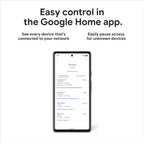 Google Nest WiFi Pro - 6E - Reliable Home Wi-Fi System with Fast Speed and Whole Home Coverage - Mesh Router - 3 Pack - Snow
