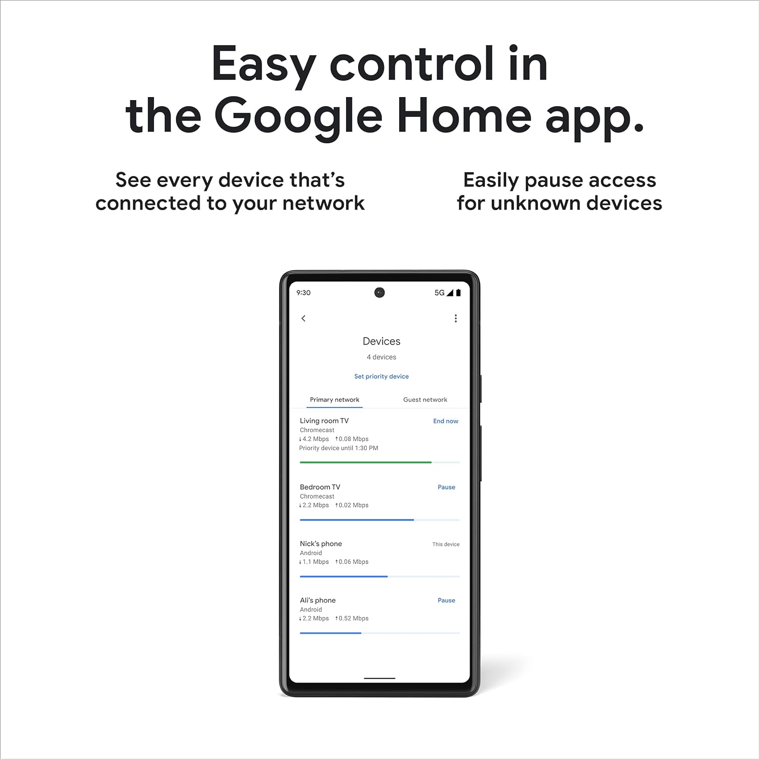 Google Nest WiFi Pro - 6E - Reliable Home Wi-Fi System with Fast Speed and Whole Home Coverage - Mesh Router - 3 Pack - Snow