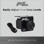 Stinger Audio MT20001 1-Channel Monoblock 2000 Watt RMS Car Audio Subwoofer Amplifier w/Remote Control Bass Knob  Class D  Hexfet Mosfet  Subsonic Filter  Low-Pass Filter  Bass Boost Q