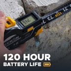 REEKON T1M Utility Digital Tape Measure 16ft (English) – Bluetooth Smart Measuring Tool, 1/32” Accuracy, Saves 1000+ Measurements, LCD Display, 150 Hour+ Battery Life & Rechargeable
