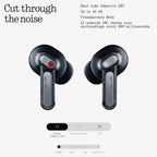 Nothing Ear (3) Wireless Earbuds Super Mic 45dB Hybrid Active Noise Cancelling Bluetooth Headphones Hi-Res 6 Mics  12mm Dynamic Bass Boost  Dual Connect ANC Sport Ear Buds for iPhone Android  Black