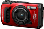 OM System OLYMPUS Tough TG-7 Red Underwater Camera  Waterproof  Freeze Proof  High Resolution Bright  4K Video 44x Macro Shooting (Successor Olympus TG-6)