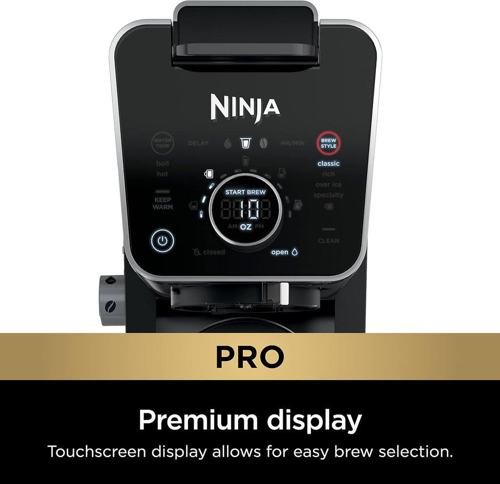 Ninja Hot and Iced Coffee Maker, Single Serve Coffee Maker and Drip Coffee Machine, DualBrew Pro Specialty 12-Cup with K-Cup Combo, Includes Permanent Filter, CFP307