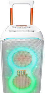 JBL PartyBox Stage 320 - Portable Party Speaker with Telescopic Handle & Wide  Sturdy Wheels  Powerful JBL Pro Sound  Futuristic lightshow  Up to 18 Hours of Play time  Splash Proof (White)