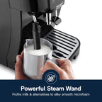 De'Longhi Magnifica Start Automatic Espresso Machine with Manual Milk Frother & Built in Grinder - 3 One-Touch Recipes, Easy-to-Clean, Home Barista Coffee Maker for Lattes, Cappuccino, Iced Coffee