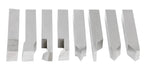 Accusize Industrial Tools 1/2'' 8 Pcs Hss Tool Bit Set, Pre-Ground for Turning and Facing Work, 2662-2004