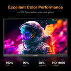 INNOCN 24.5" 2K QHD 2560 x 1440P 240Hz Monitor  Gaming Console Ready  Mini-LED Precisely Local Dimming  Monitor for Mac  HDMI 2.1  DP 1.4  Height Pivot Adjustable Stand  Black - 25M2S
