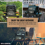 Ninja OG751 Woodfire Pro Outdoor Grill Built-In Thermometer 7-in-1 Master Grill BBQ Smoker & Outdoor Air Fryer Plus Bake Roast Dehydrate & Broil Woodfire Technology Weather-Resistant Grey XL