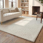 SAFAVIEH Natura Collection Area Rug - 12' Square, Ivory, Handmade Wool Blend, Textured Design, Ideal for Living Room, Bedroom, Dining Space (NAT620A)