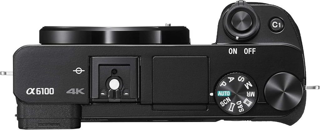 Sony ILCE6100KB Alpha 6100 Mirrorless 4K Video Camera with E PZ 16-50mm Lens - Black
