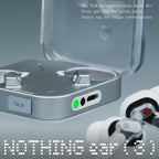 Nothing Ear (3) Wireless Earbuds Super Mic 45dB Hybrid Active Noise Cancelling Bluetooth Headphones Hi-Res 6 Mics  12mm Dynamic Bass Boost  Dual Connect ANC Sport Ear Buds for iPhone Android  Black