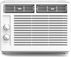 ZAFRO 5000BTU Window Air Conditioners Cool Up to 150 Sq Ft,Quiet Operation Window AC Unit with 2 Cool&Fan Functions,Easy to Use Mechanical Control,Washable Filter,Easy Install Kit,for Small Room,White