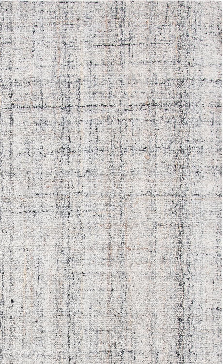 SAFAVIEH Abstract Collection Area Rug - 9' x 12', Camel & Black, Handmade Wool & Viscose, Ideal for High Traffic Areas in Living Room, Bedroom (ABT141C)