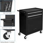 TUFFIOM 8-Drawer Rolling Tool Chest w/Lock, Tool Storage Cabinet w/Wheels, Detachable Top, Drawers & Drawer Liners, Tool Organizer Box for Garage, Warehouse & Repair Shop