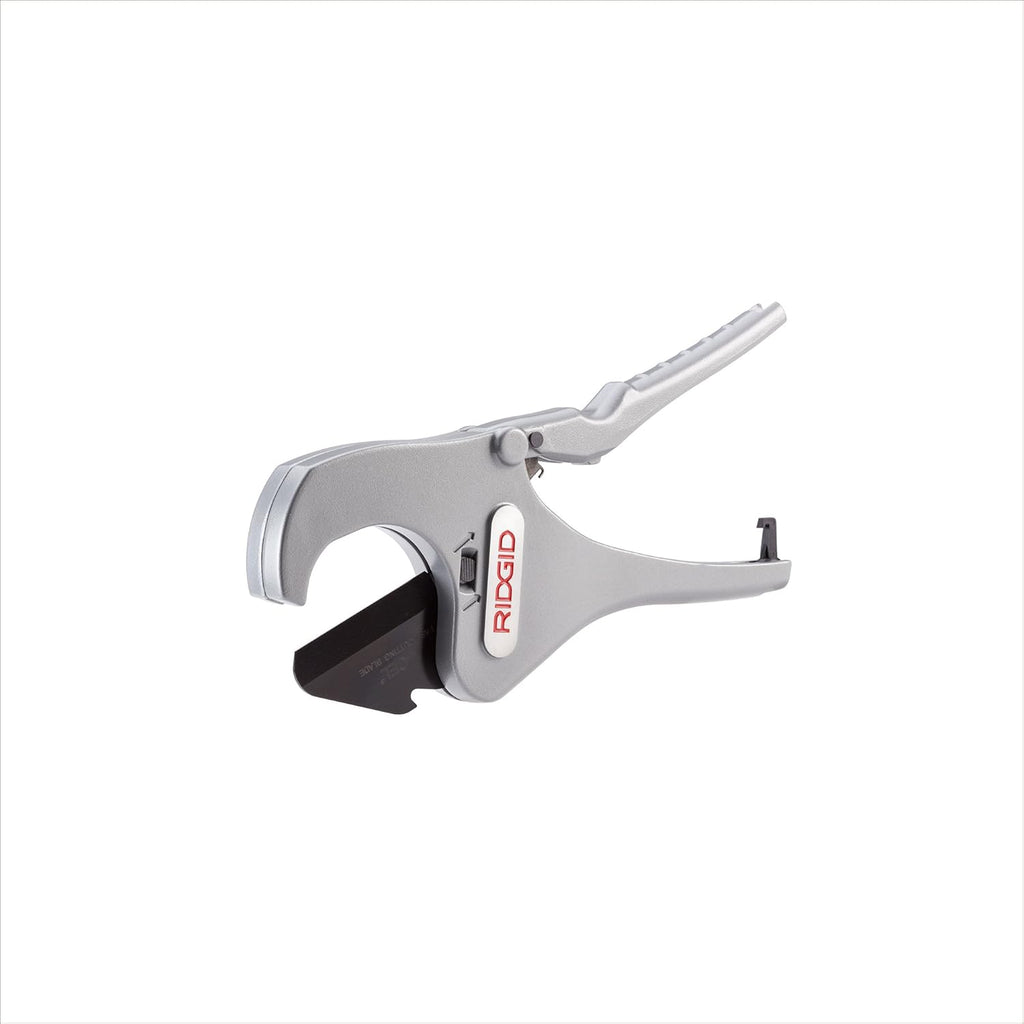 RIDGID 30088 RC-2375 Aluminum 2" Ratchet Action Pipe and Tubing Cutter for Plastic and Multilayer Tubing, 1/8" to 2-3/8" O.D. Capacity, Small