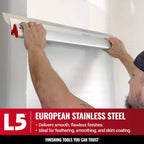 LEVEL5 24-Inch Skimming Blade | Precision 0.3mm German stainless steel blade insert (replaceable), ergonomic aluminum blade profile | 4-924