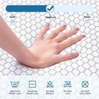 Odorless Foldable Mattress Queen Size 80" x 60" x 6", 6 Inch Folding Foam Mattress with Storage Bag, Fiberglass Free Trifold Memory Foam Mattress for RV, Guest Bed