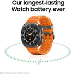 Samsung Galaxy Watch Ultra (2025) 47mm LTE Smartwatch  Titanium Casing  Advanced Sleep Coaching  Running Coach  Energy Score  Heart Rate Tracking  GPS  Titanium Silver US Version  2 Yr Warranty
