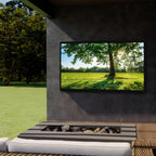Core Innovations 4K UHD LED 43" Outdoor IP54 Weatherproof TV for Partial Sun with Compatible Wall Mount + IPX55 Waterproof Remote