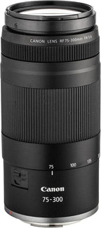Canon EOS RP Mirrorless Camera | 26.2MP Full Frame Sensor | 4K Video Recording | Lightweight Compact Camera for Travel and Everyday Content Creation + Canon RF 75-300mm Lens + Adapter EF-EOS R + More