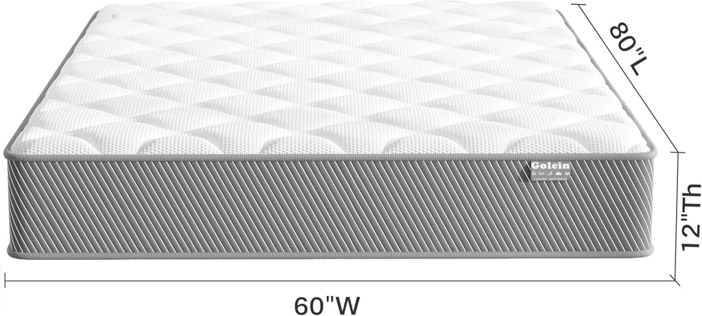 Queen Mattress, 12 Inch Memory Foam Queen Size Mattresses, Hybrid Mattress in a Box with Pocket Spring for Motion Isolation, Pressure Relief, CertiPUR-US, Medium Firm 80"x60"x12"