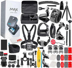 GoPro MAX 360 (2025) HD Video Waterproof Action Camera - with 50 Piece Accessory Kit | Dual-Lens 5.6K Spherical Video  1/4-20 Mounting System Vlogging and VR Content Creation