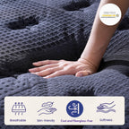 Queen Size Mattress, 14 Inch Deluxe Hybrid Queen Mattress in a Box, Medium Firm Mattresses With Gel Memory Foam & Pocket Springs, Pressure Relief, Cooling, Extra Edge Support Upgraded Support