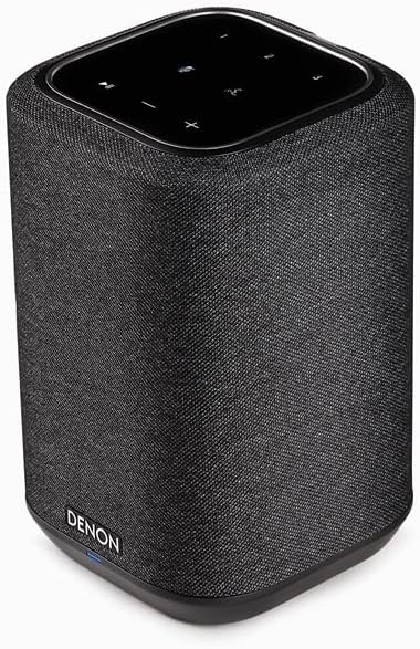 Denon Home 150 Wireless Smart Speaker – Compact Design  Wi-Fi & Bluetooth  HEOS Built-in  Alexa Built-in  Siri & AirPlay 2  Spotify Connect  Multi-Room Support  Black