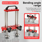 Sheet Metal Roller 2 Station Metal Bender， Metal Roofing Tools，Sheet Metal Fabrication，0-100° Bending Range，lightweight and highly portable， Large Sheet Metal Roller and Bending Tool(7in)
