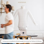 The Original Automatic Ironing Machine 4.0 | Hands Free Clothes & Wrinkle Remover | 3-in-1 Iron Press for Shirts, Pants & Shoes | Quick Drying Air Iron for Clothes