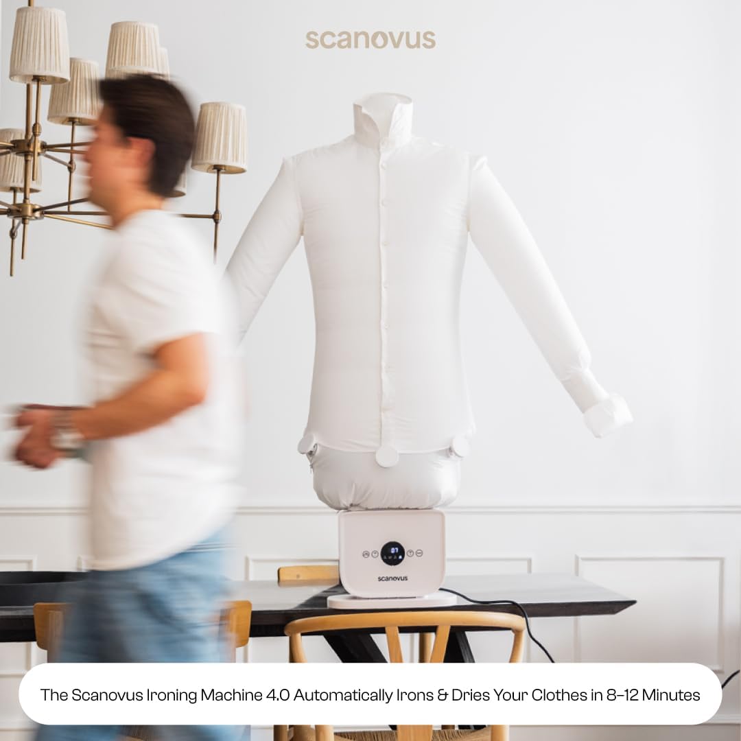 The Original Automatic Ironing Machine 4.0 | Hands Free Clothes & Wrinkle Remover | 3-in-1 Iron Press for Shirts, Pants & Shoes | Quick Drying Air Iron for Clothes