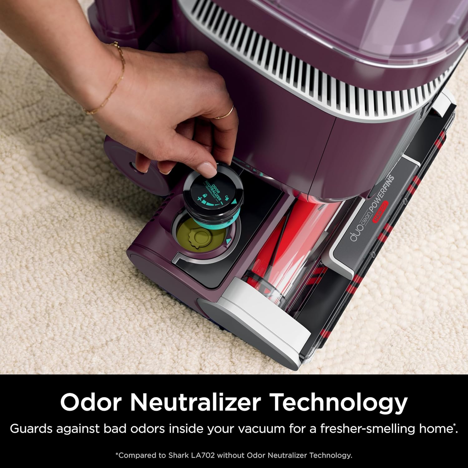 Shark LA702 Rotator Pet Lift-Away ADV Upright Vacuum with DuoClean PowerFins HairPro & Odor Neutralizer Technology, Wine Purple