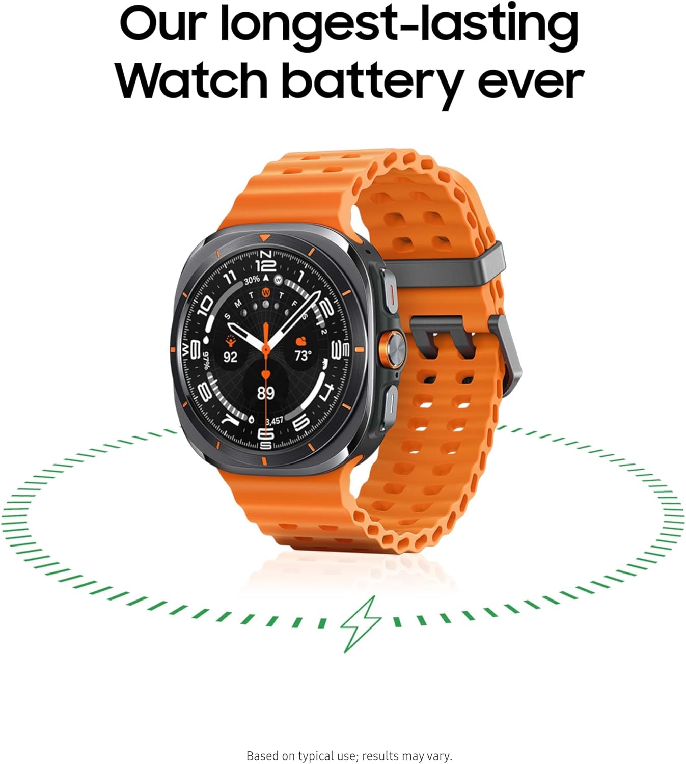 SAMSUNG Galaxy Watch Ultra 47mm LTE AI Smartwatch w/Energy Score  Wellness Tips  Heart Rate Tracking  Sleep Monitor  Fitness Tracker  GPS  2024 Titanium Gray (Renewed)